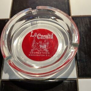 Vintage Le Canard Georgetown Restaurant Washington, D.C. Glass Ashtray